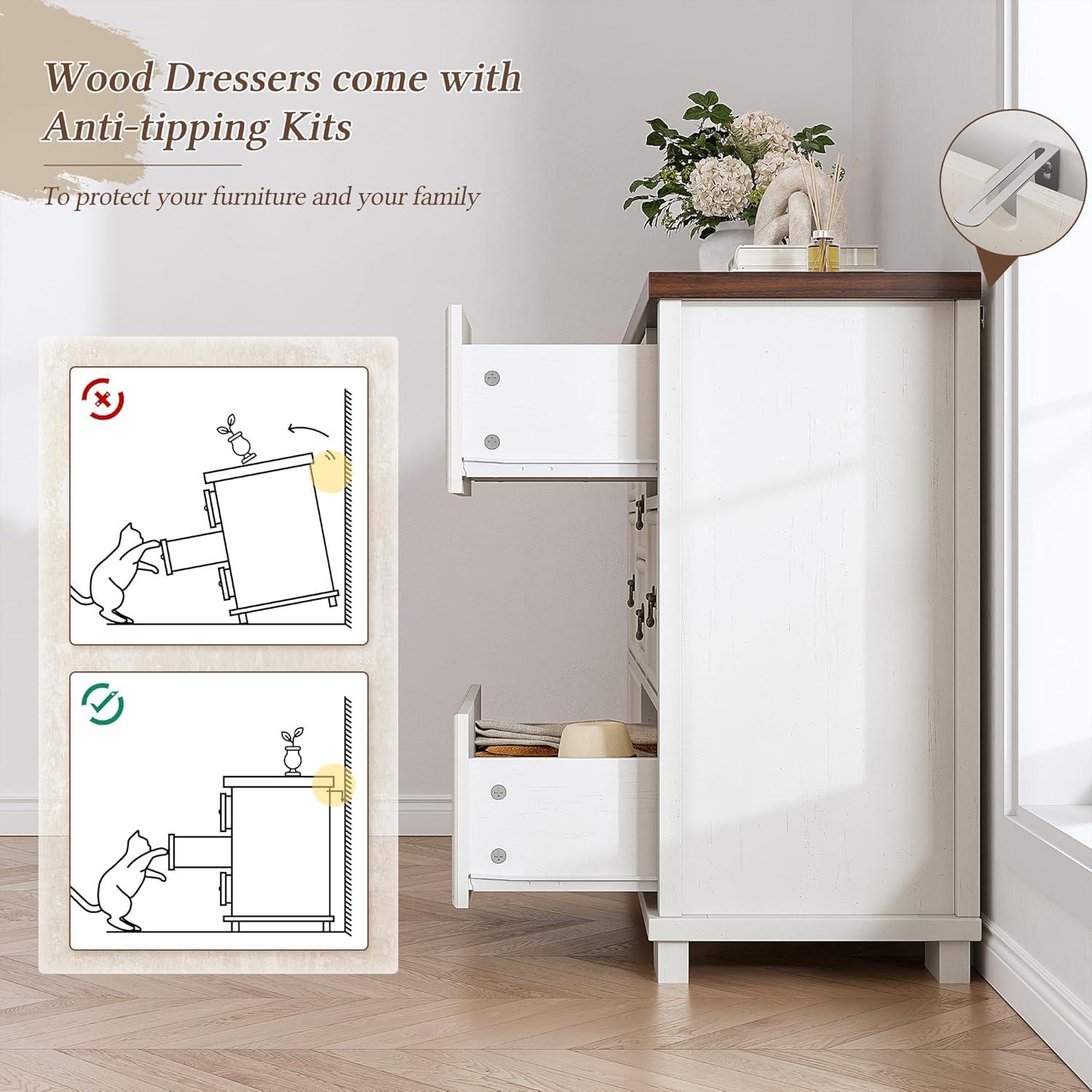Charlton Home® Dresser For Bedroom With 9 Drawers
