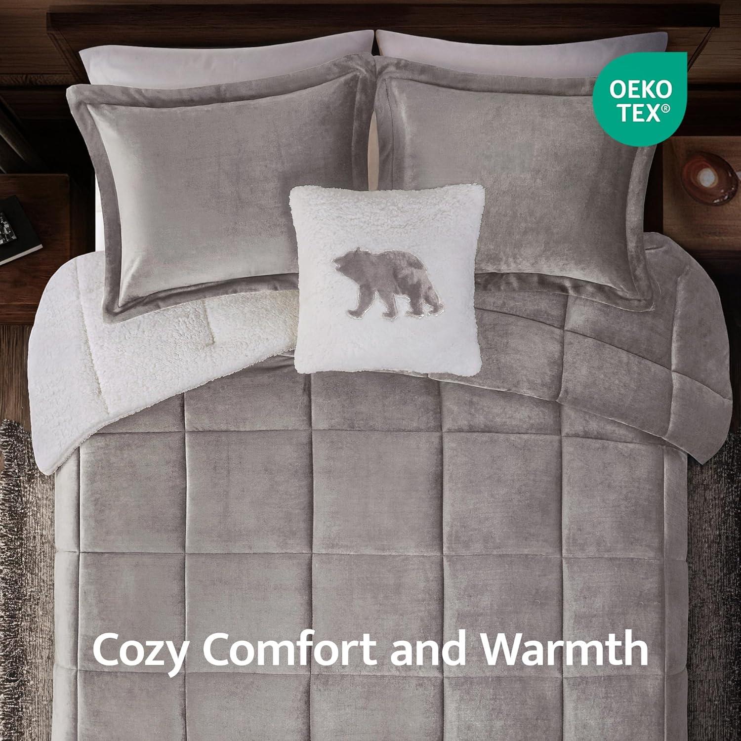 Woolrich Woolrich Alton Plush to Sherpa Down Alternative Comforter Set