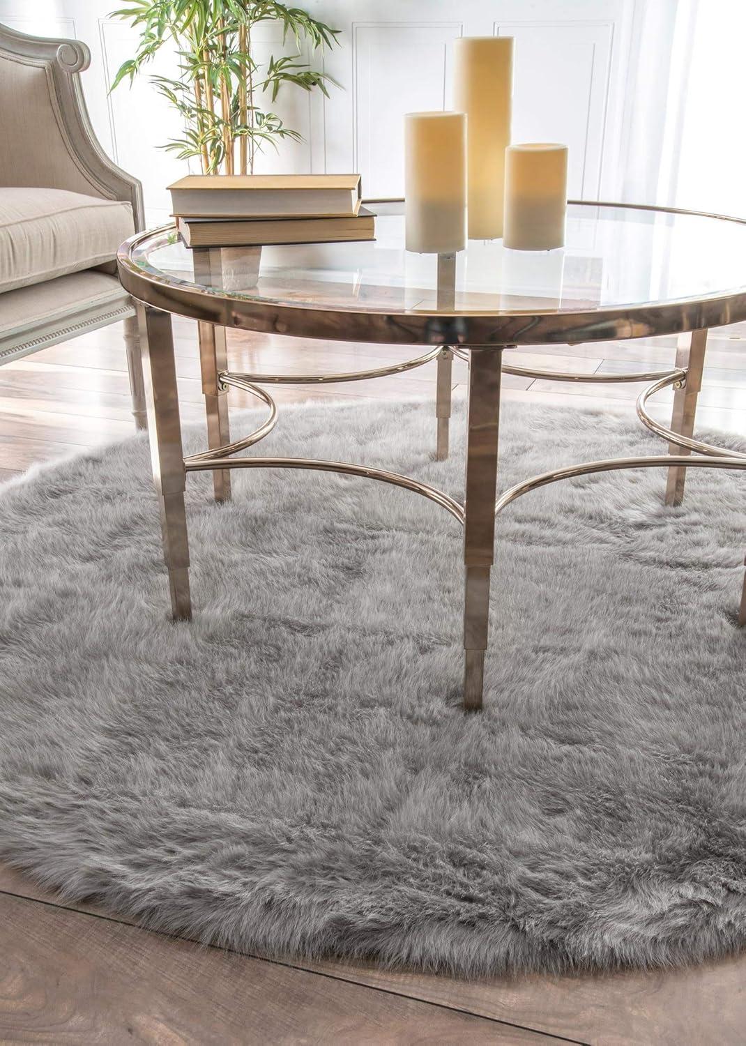 Nuloom Cloud Shag Area Rug Gray 5' x 7'