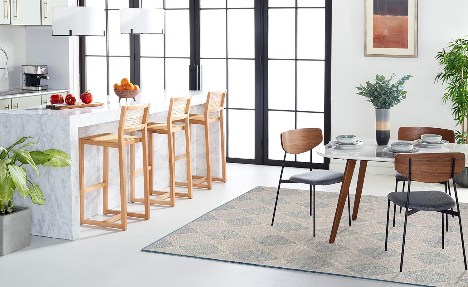 Montauk MTK822 Hand Woven Indoor Area Rug - Light Blue - 5'x8' - Safavieh.