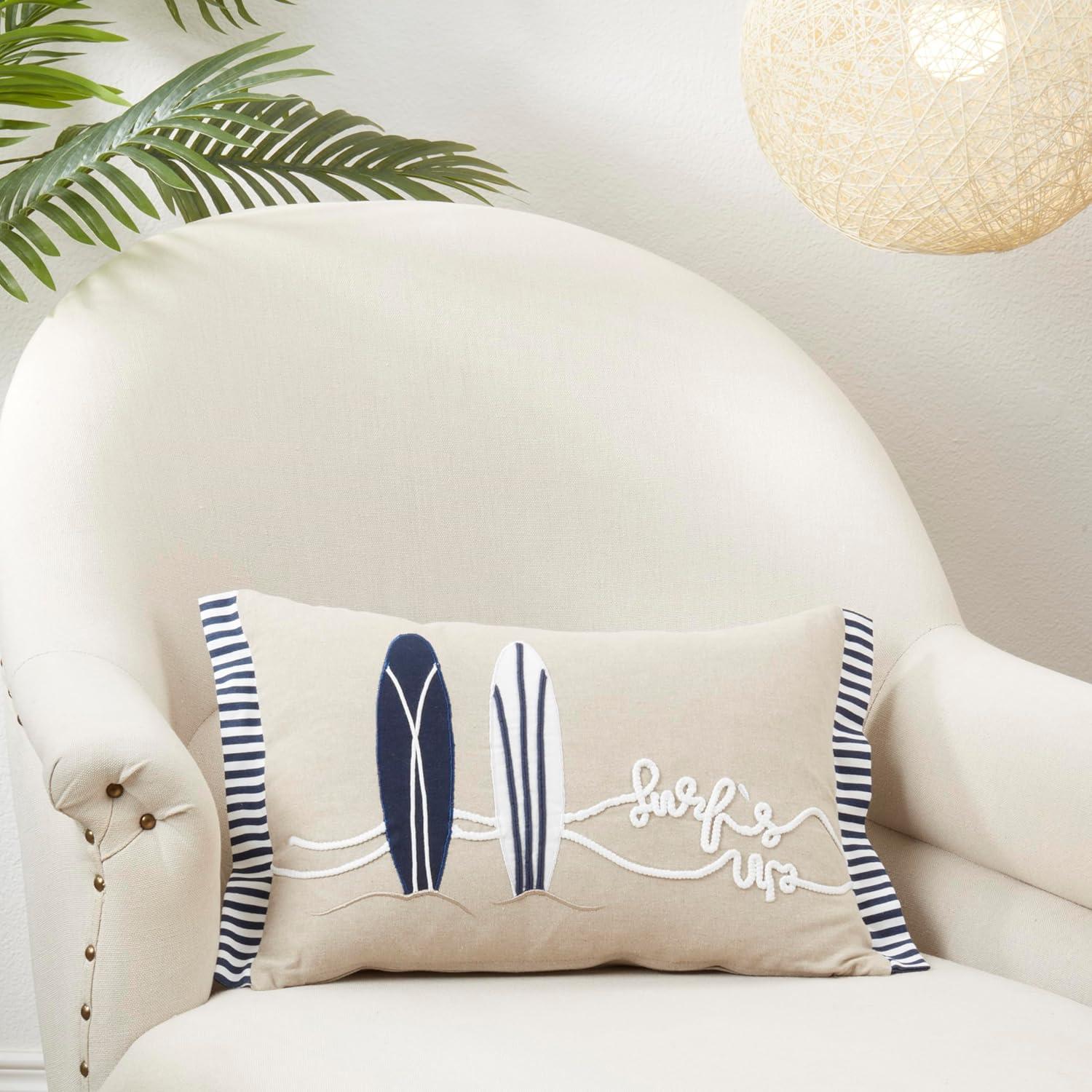 Saro Naviguer Collection Cotton Pillow Cover