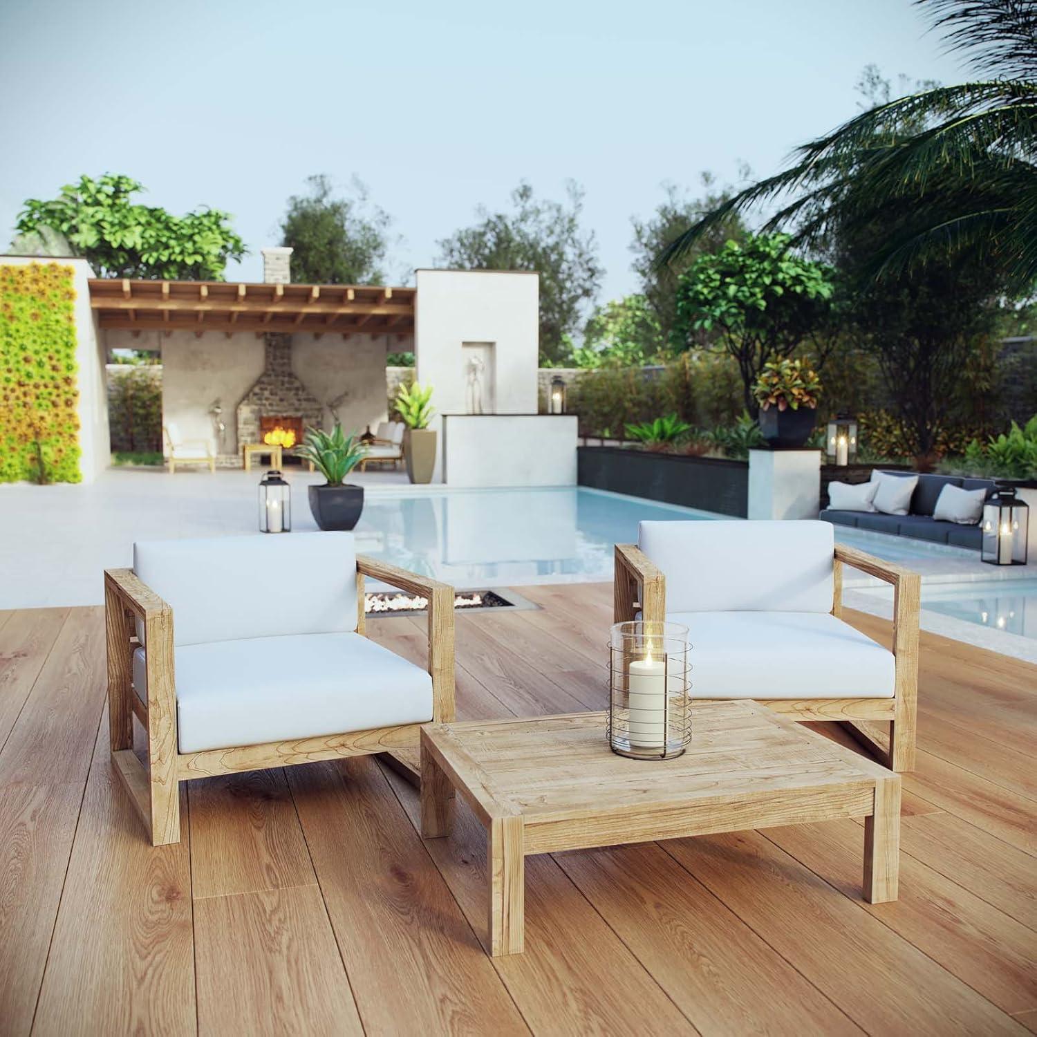 Cambridge 3 Piece Outdoor Patio Teak Set