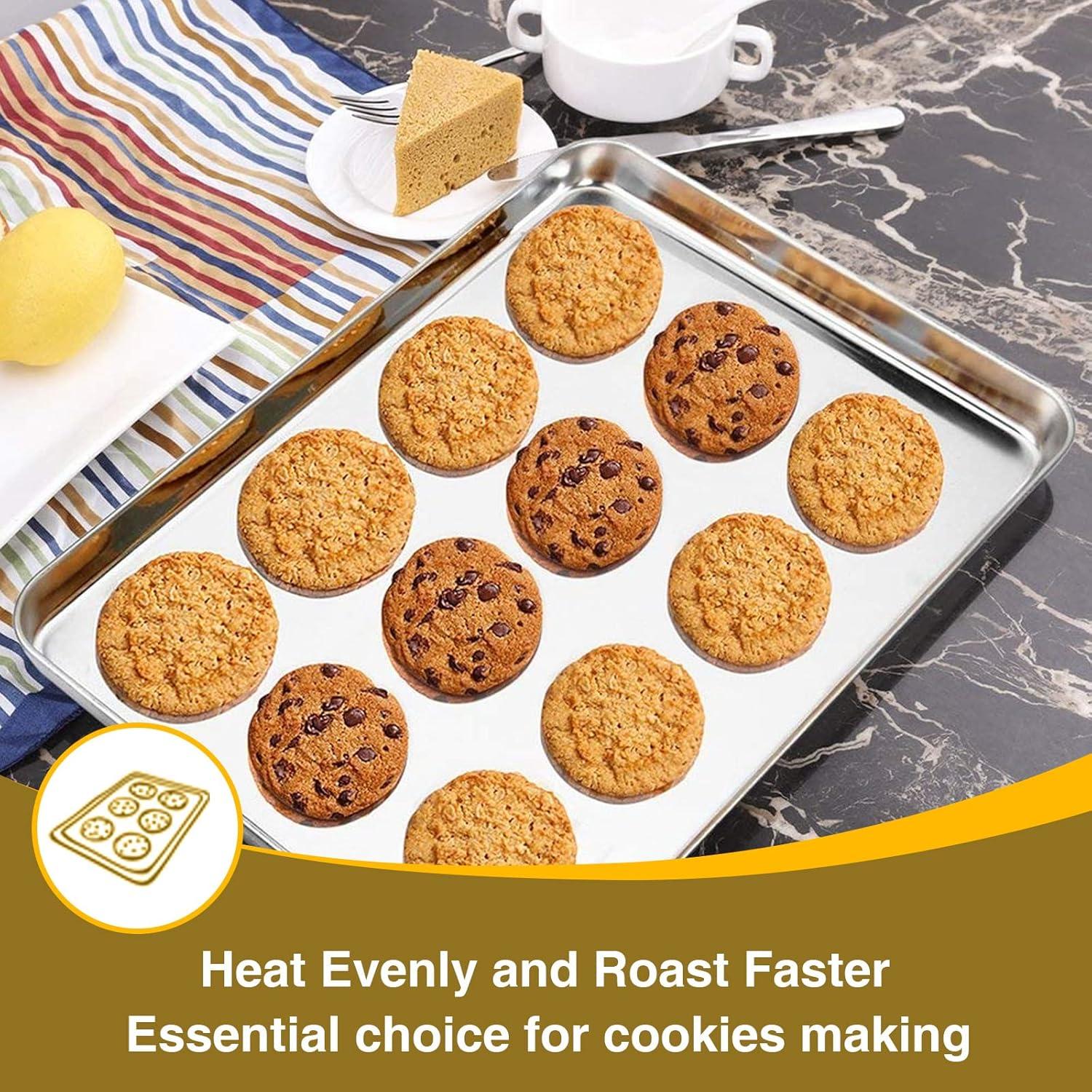 Stainless Steel Non-Stick Baking Sheet and Rack Set