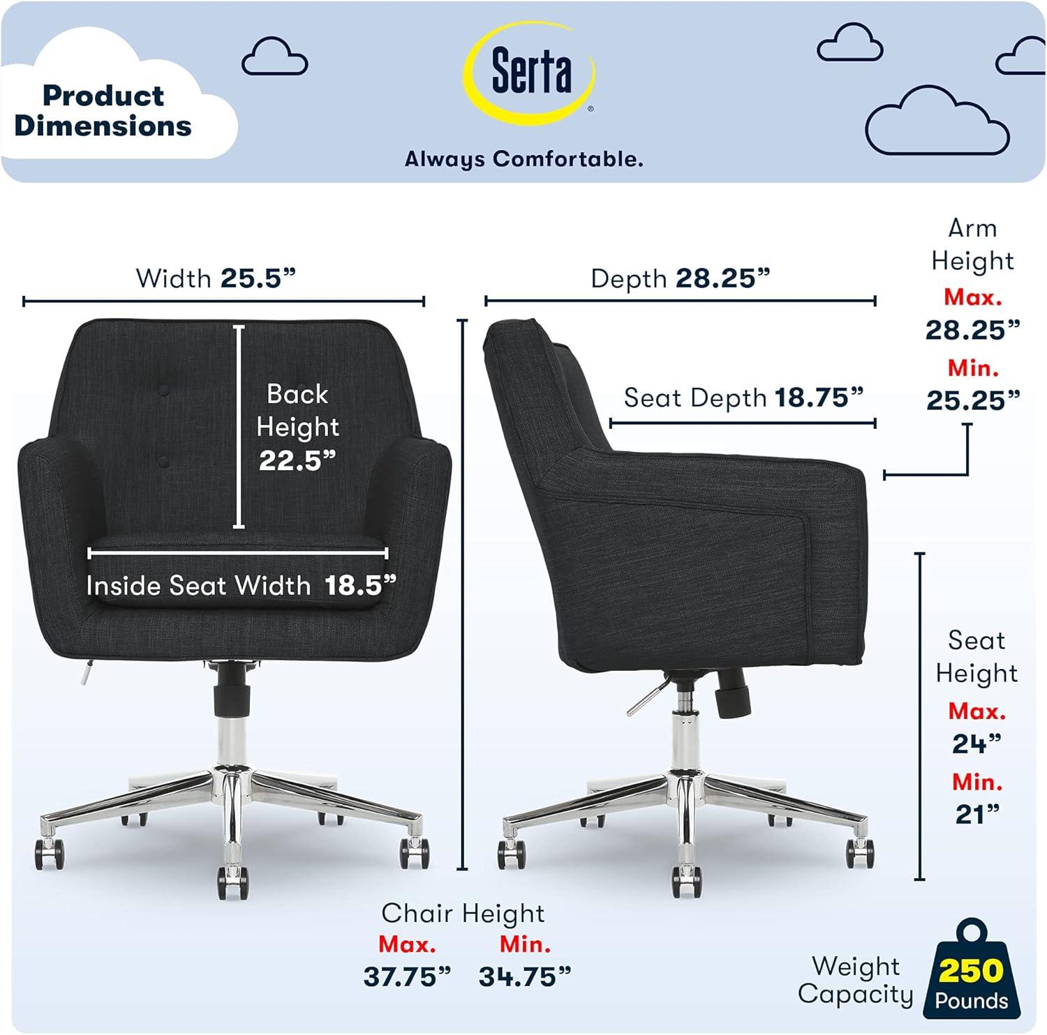 Style Ashland Home Office Chair - Serta