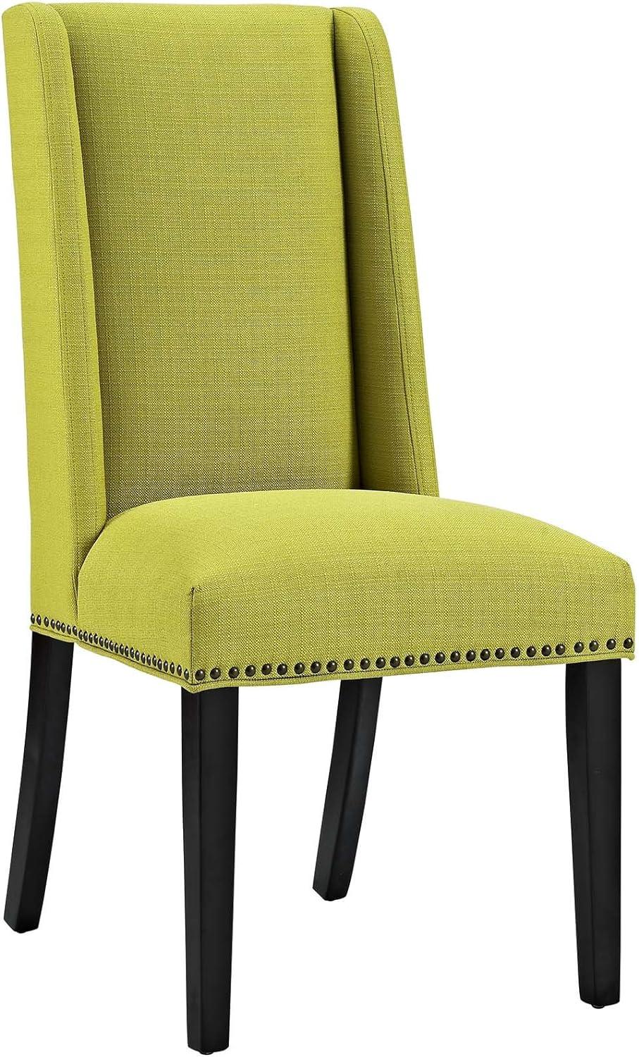 Modway Baron Fabric Dining Chair in Wheatgrass