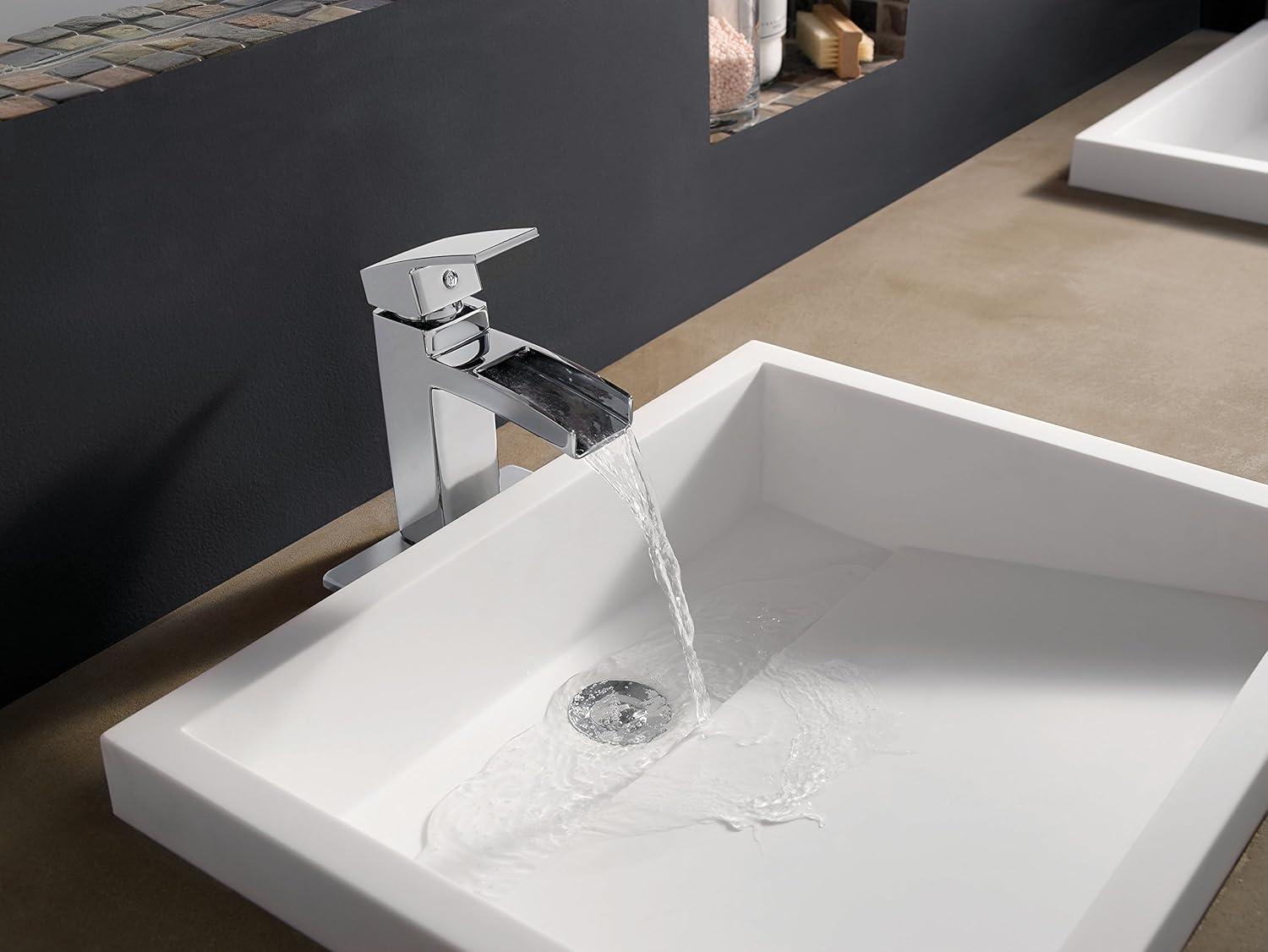 Kenzo Single Control Centerset Bathroom Faucet