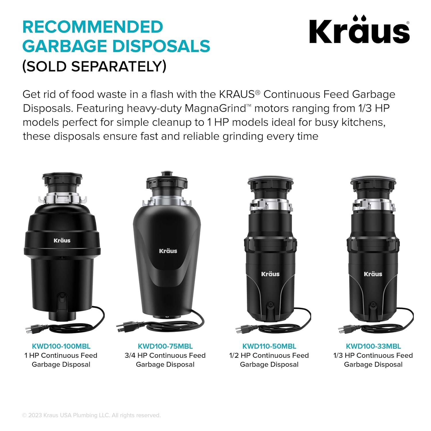 KRAUS Kore™ Workstation 30-inch L Undermount 16 Gauge Single Bowl Stainless Steel Kitchen Sink with Accessories