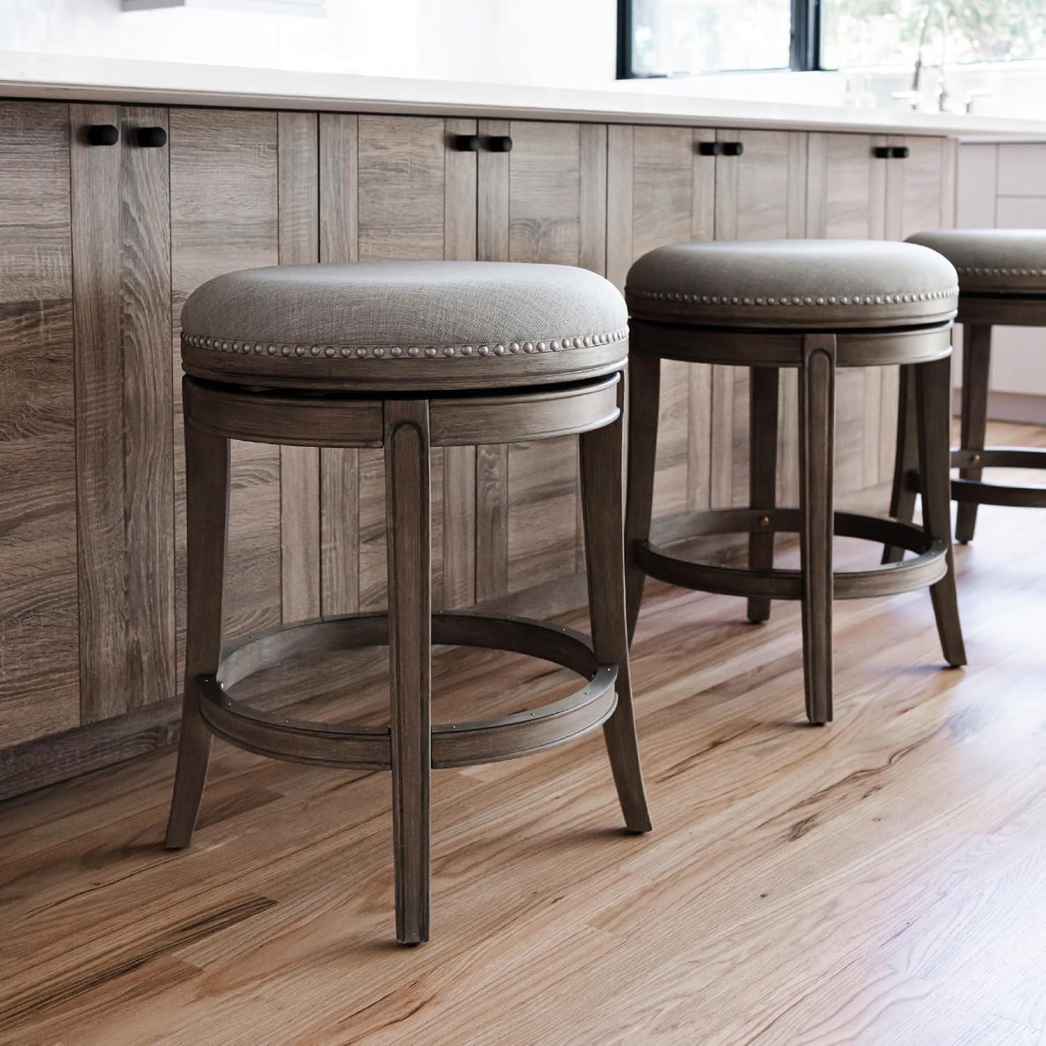 Maven Lane Maven Lane Alexander Stool with Fabric Upholstery