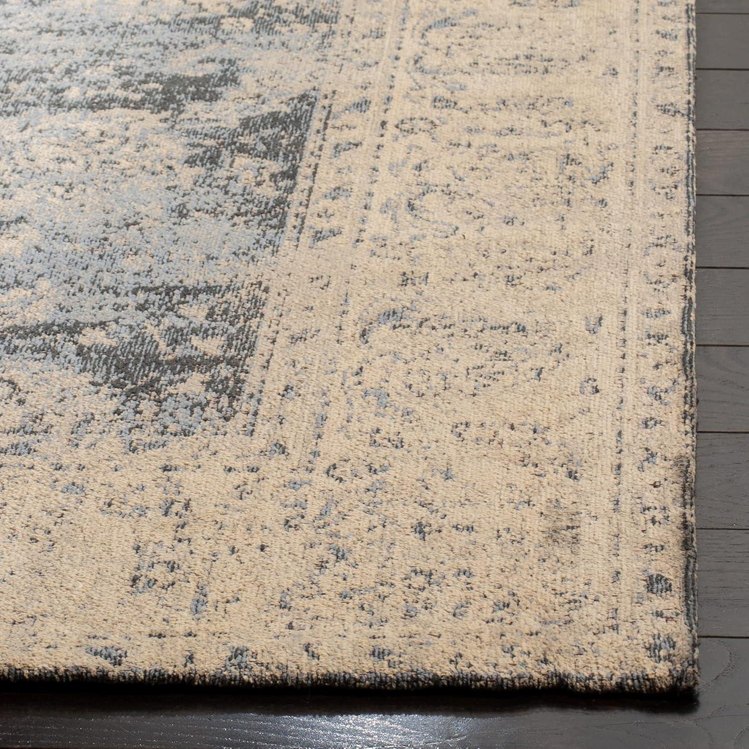 Classic Vintage CLV306 Power Loomed Area Rug - Cream/Grey - 4'x6' - Safavieh.
