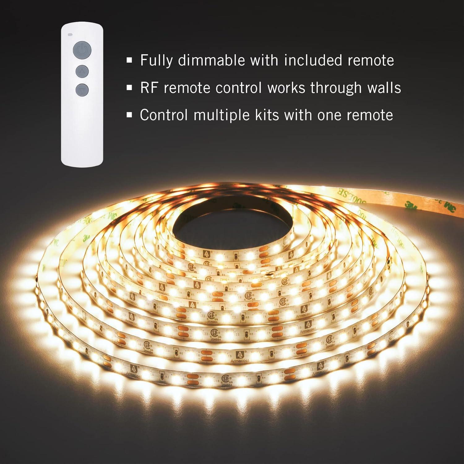 RibbonFlex PRO+ 12V 16 ft 3000K Soft White LED Strip Light Kit