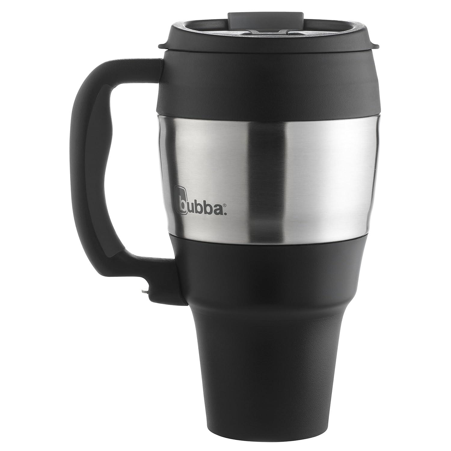 bubba Classic Stainless Steel Mug with Handle Black, 34 fl oz.