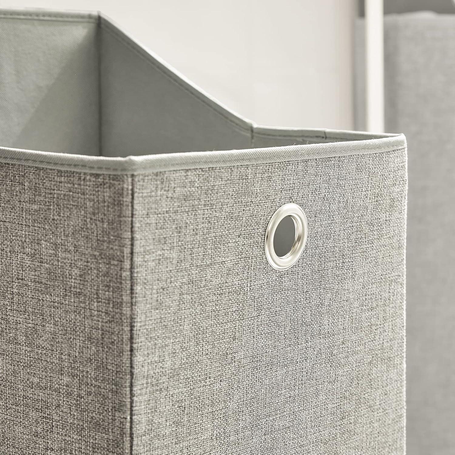 Haotian Bathroom Laundry Hamper Basket with Shelf