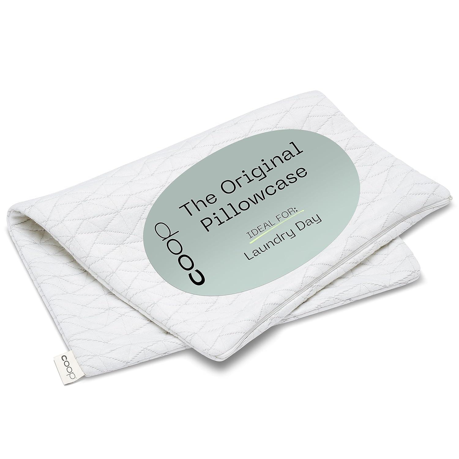 Coop Home Goods - The Original Pillow Cover, King Size Pillow Case for Memory Foam Pillows, Breathable Ultra Soft Lulltra Fabric Cover with Zipper