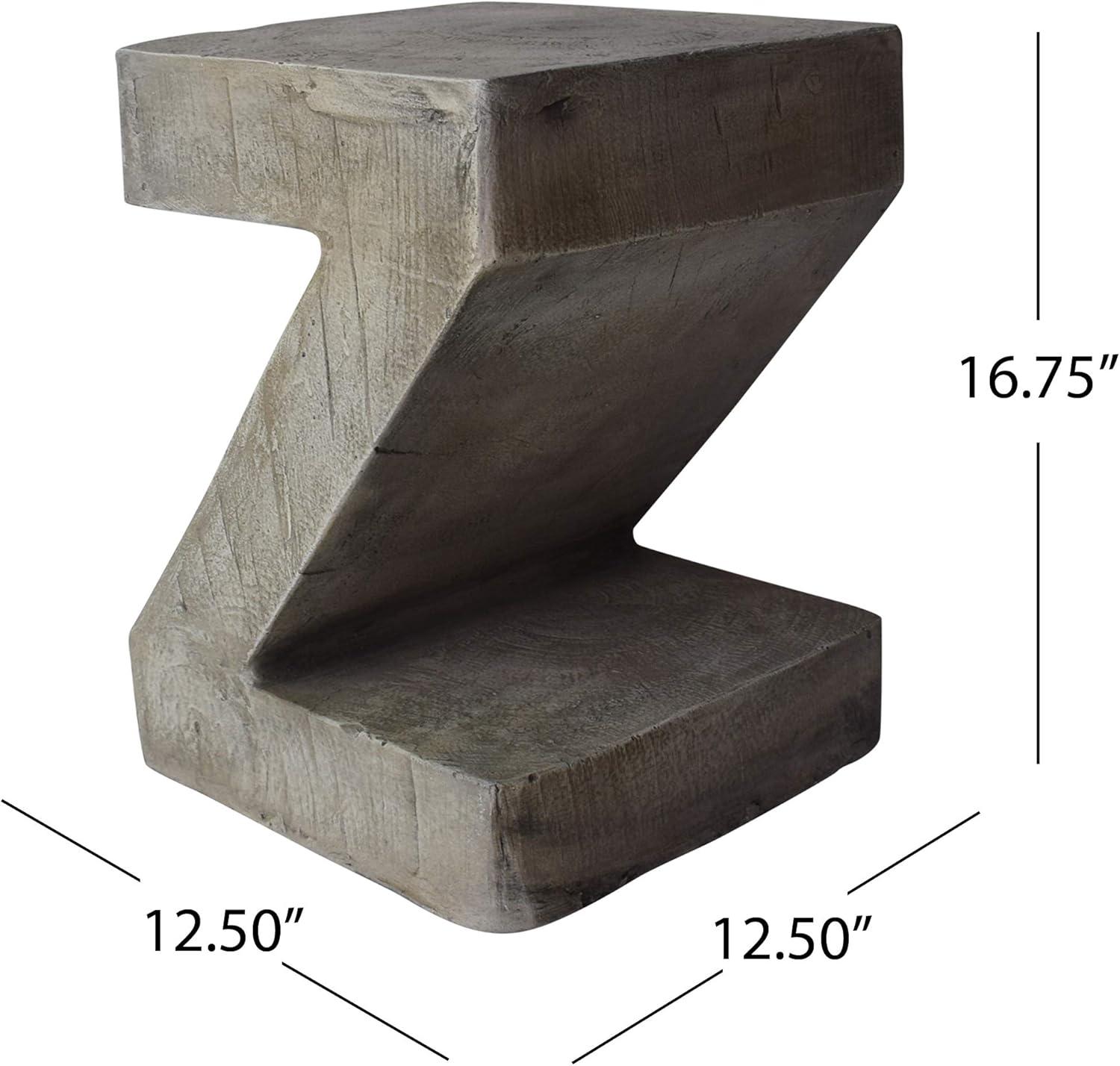 Millwood Pines Khadija Concrete Top End Table