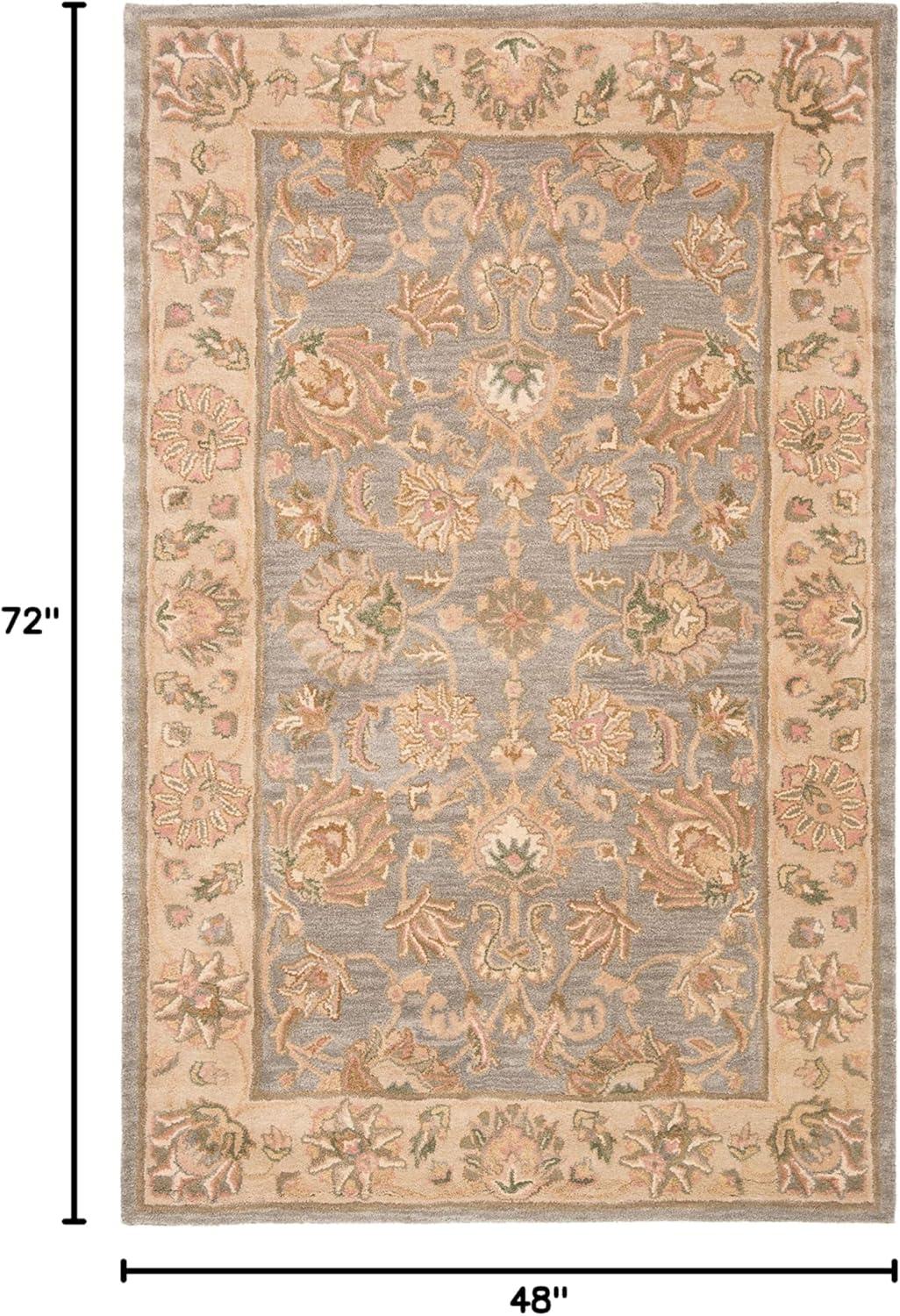 SAFAVIEH Heritage Regis Traditional Wool Area Rug, Red/Gold, 4' x 6'