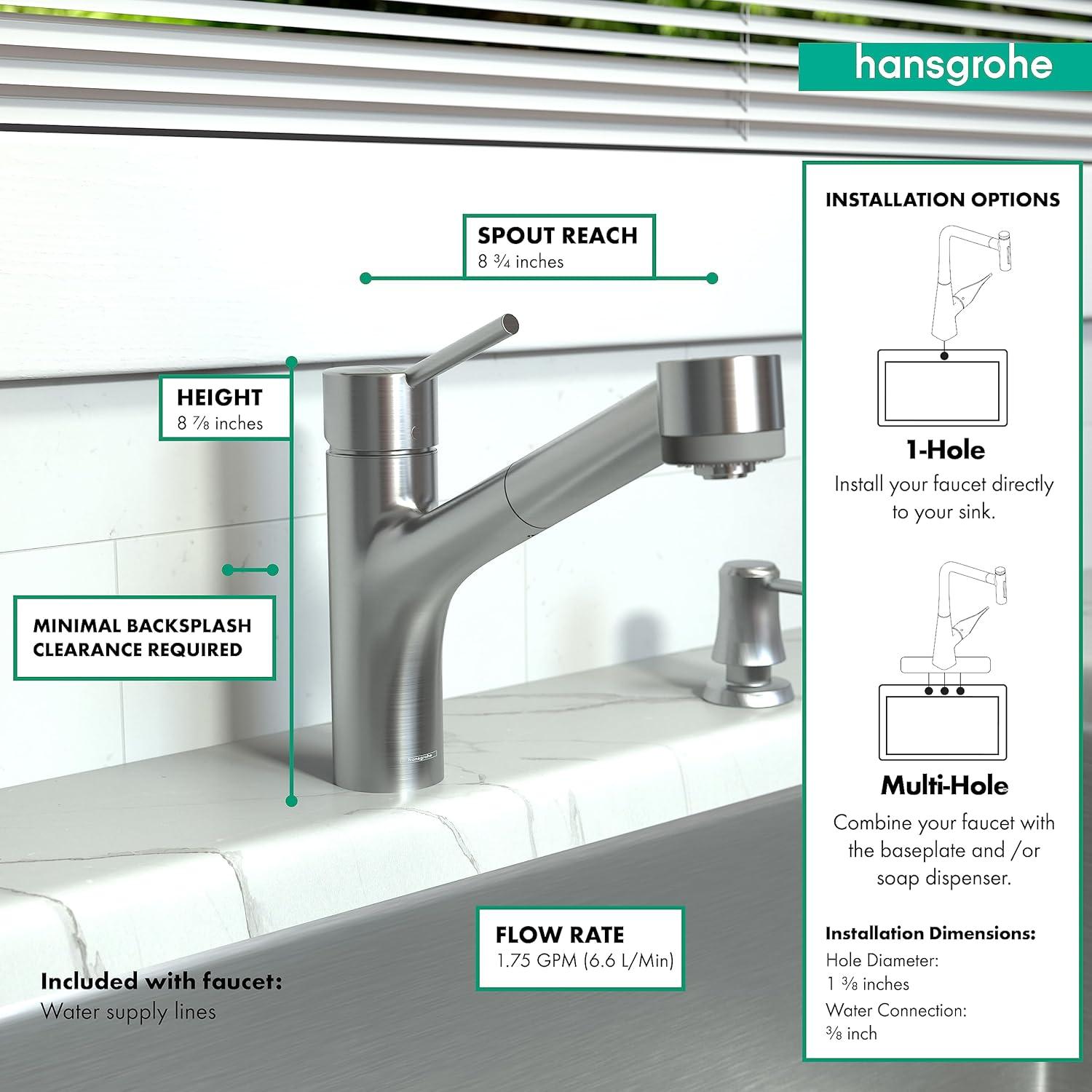 Talis S Pull Out Single Handle Kitchen Faucet