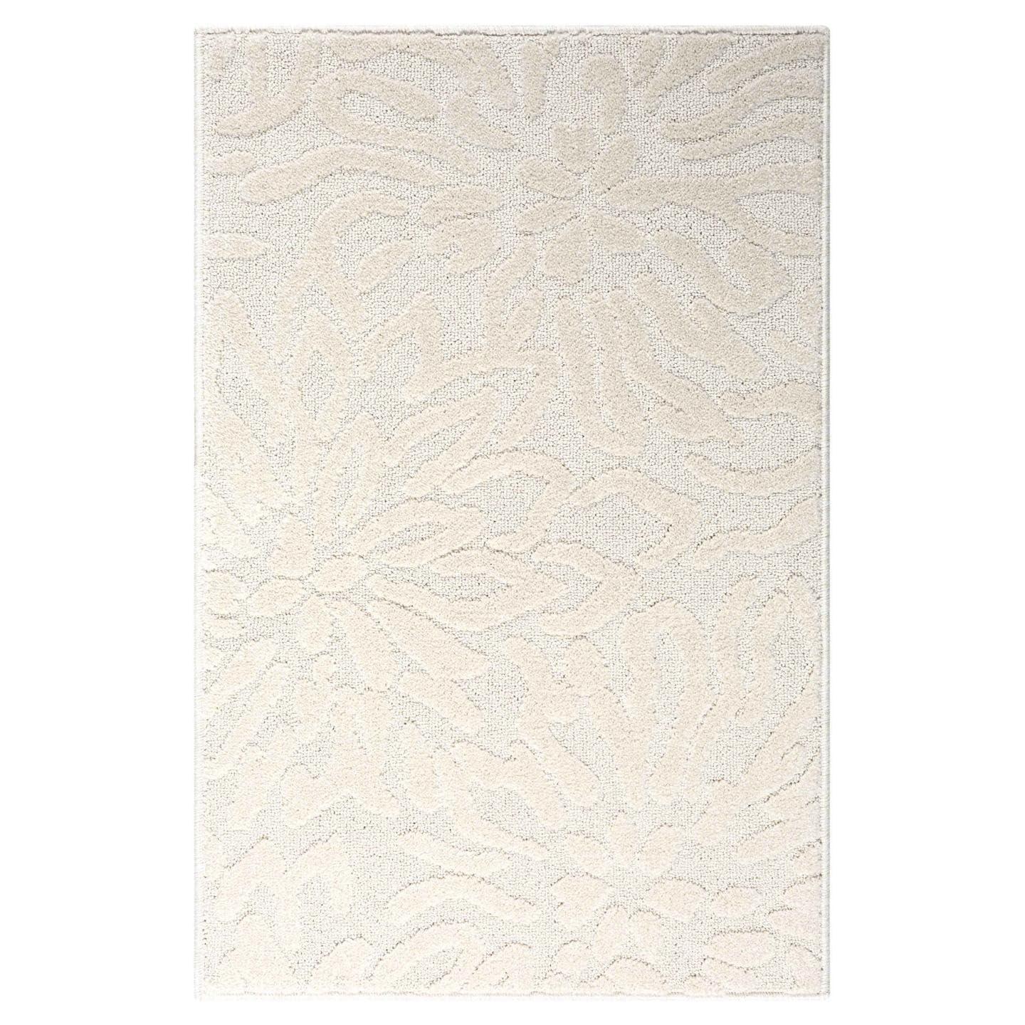 Luxe Weavers Abstract Floral Cream 8x10 Area Rug