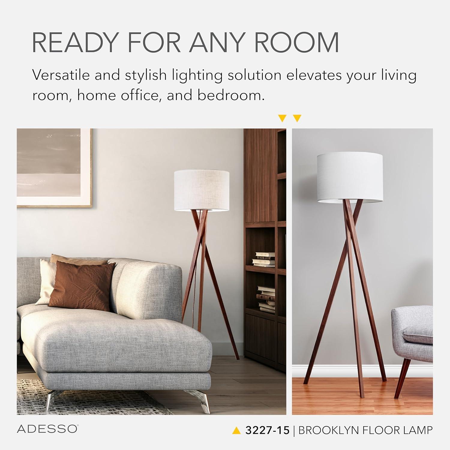 Harcourt 63'' Solid Wood Floor Lamp