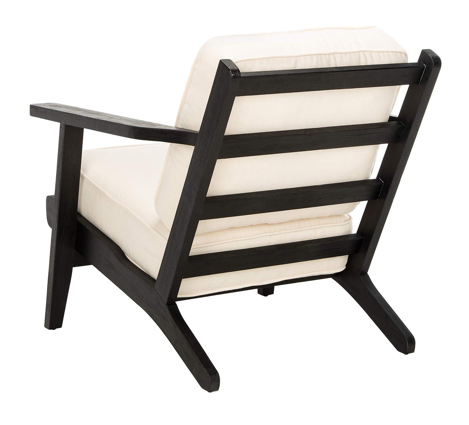 Nico Mid Century Accent Chair - ACH4501A - Bone/Black - Safavieh