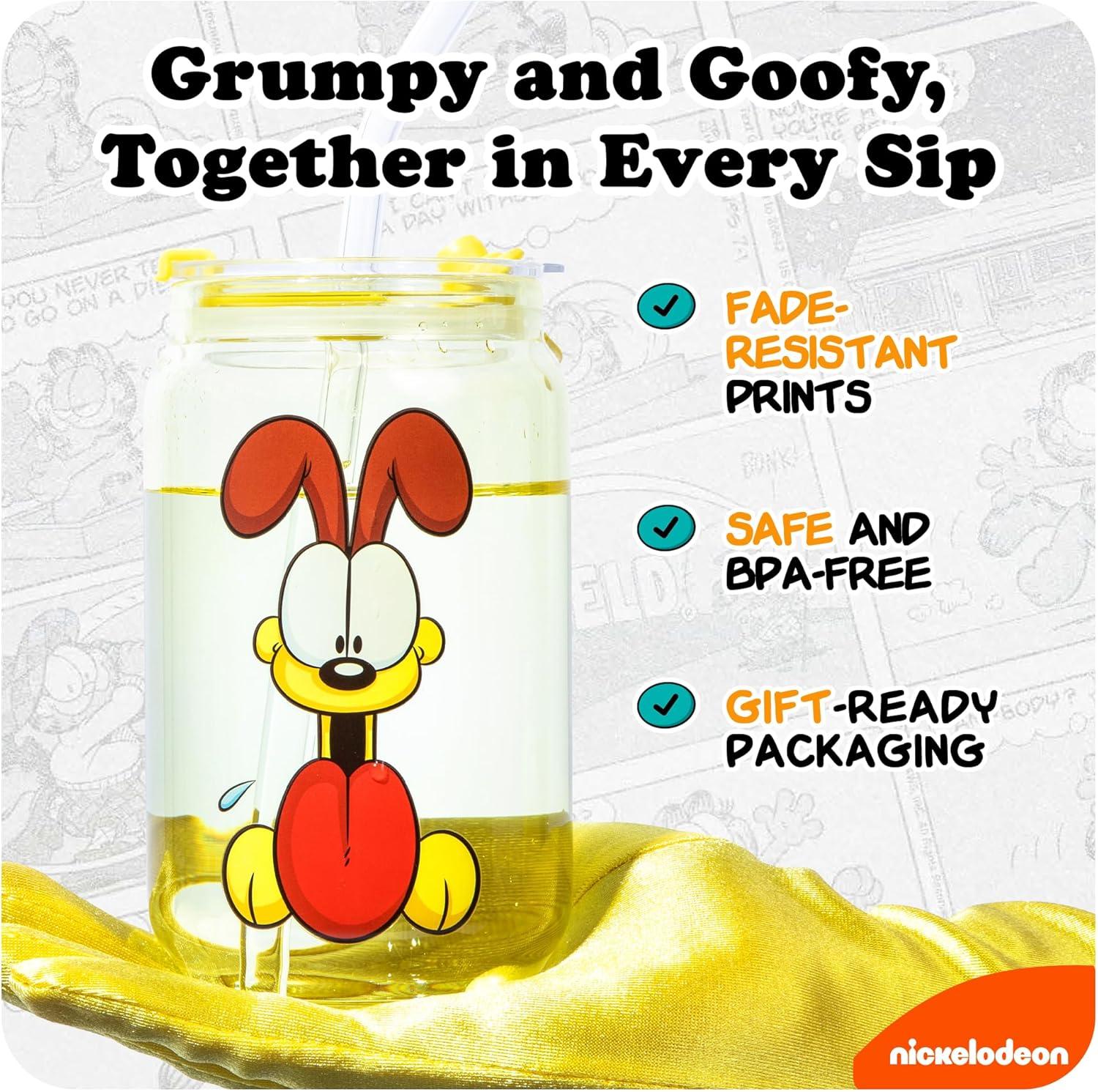 Dragon Glassware x Garfield 16 oz Drinking Glasses Set of 2