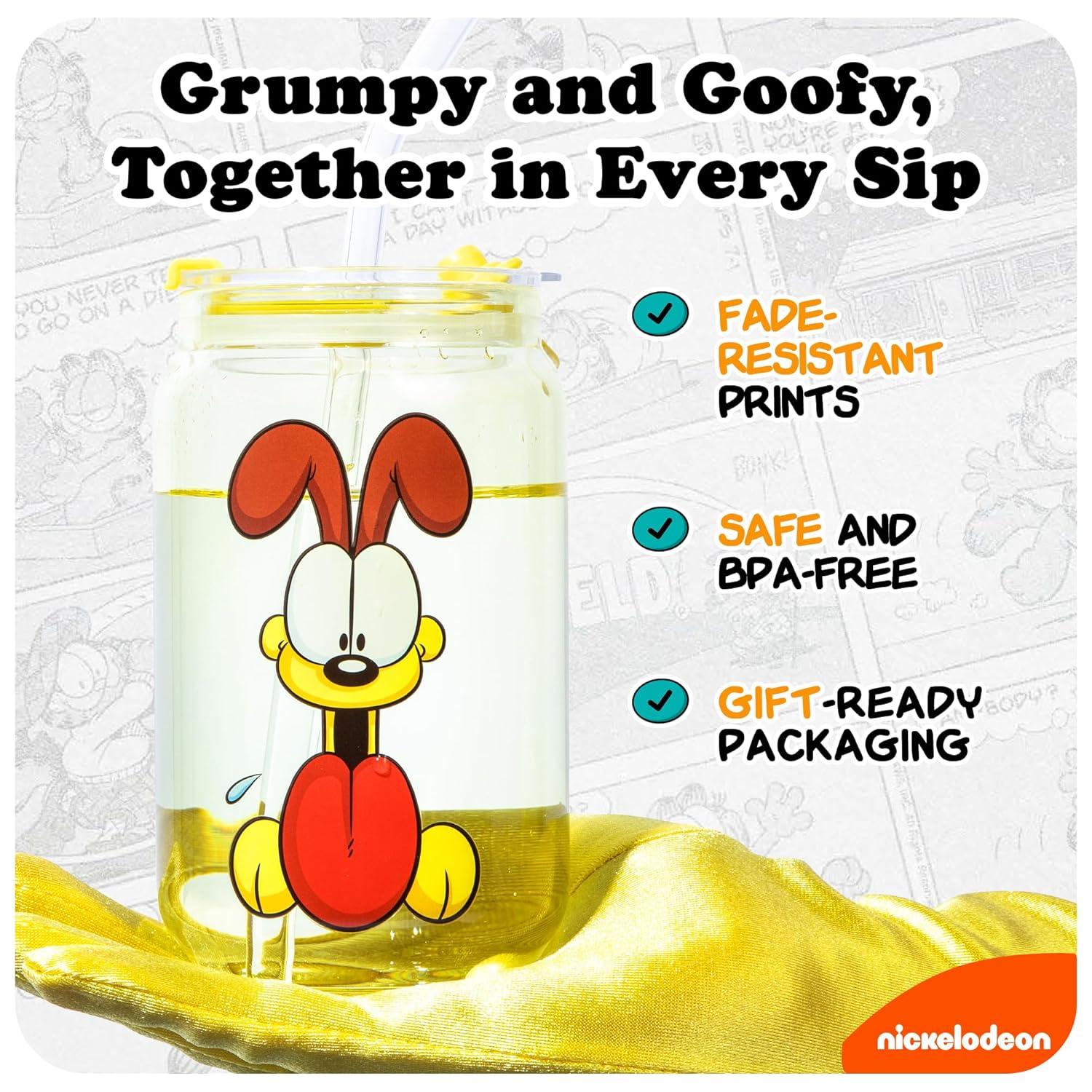 Dragon Glassware x Garfield 16 oz Drinking Glasses Set of 2