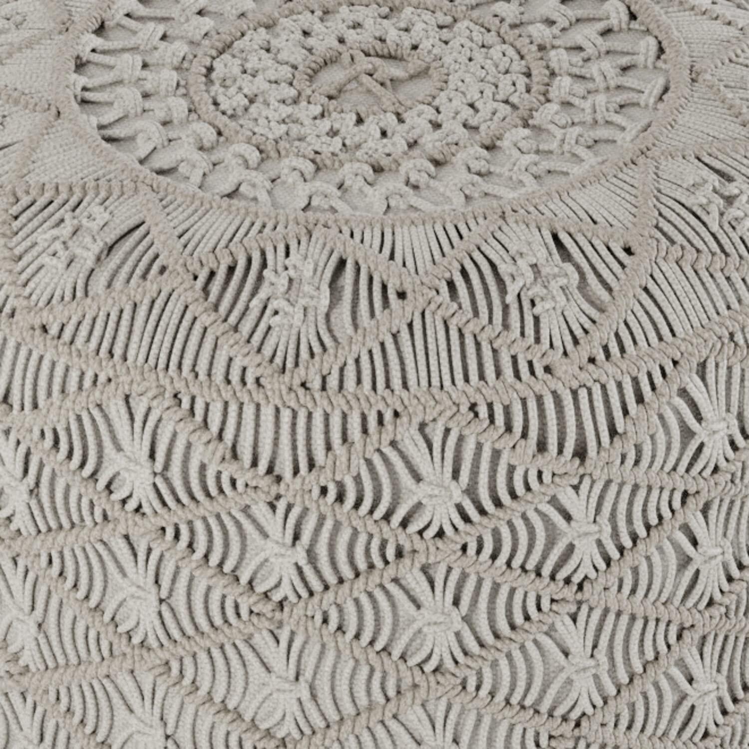 Simpli Home Coates Upholstered Pouf