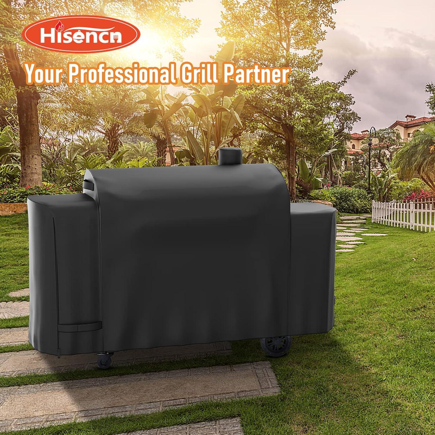 Black Heavy-Duty Grill Cover for Pit Boss Pro Series 1100