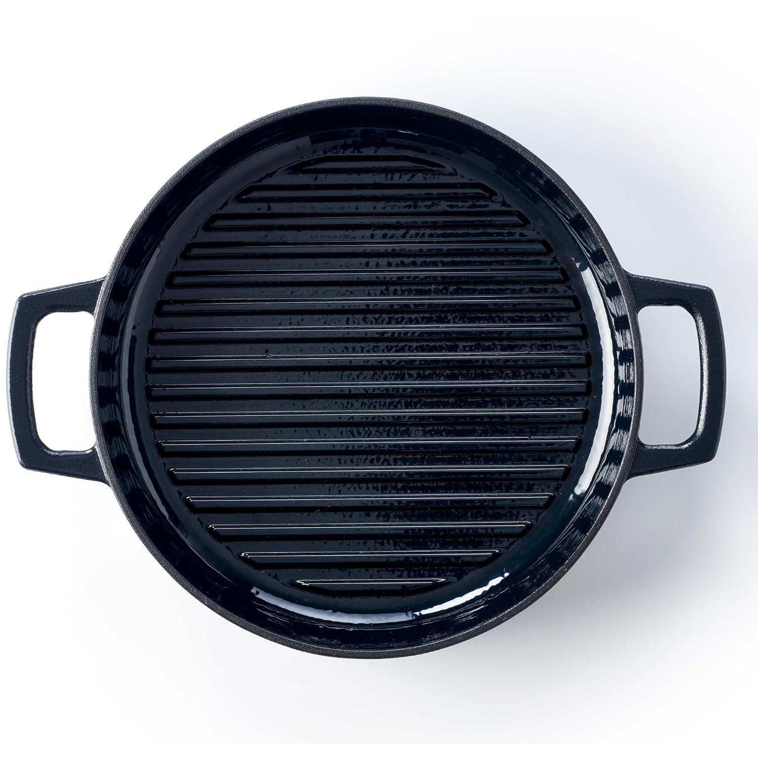 Alva Alva Nori 11" Premium Enameled Cast Iron Grill Pan