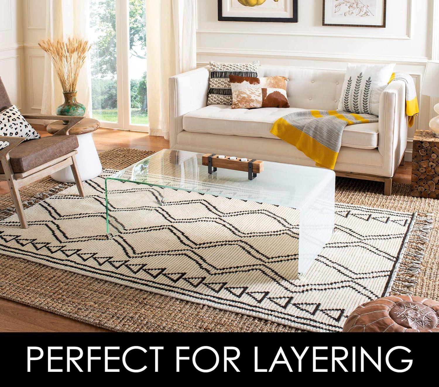 Natural Fiber NF447 Hand Woven Indoor Area Rug - Natural - 7'6"x9'6" - Safavieh