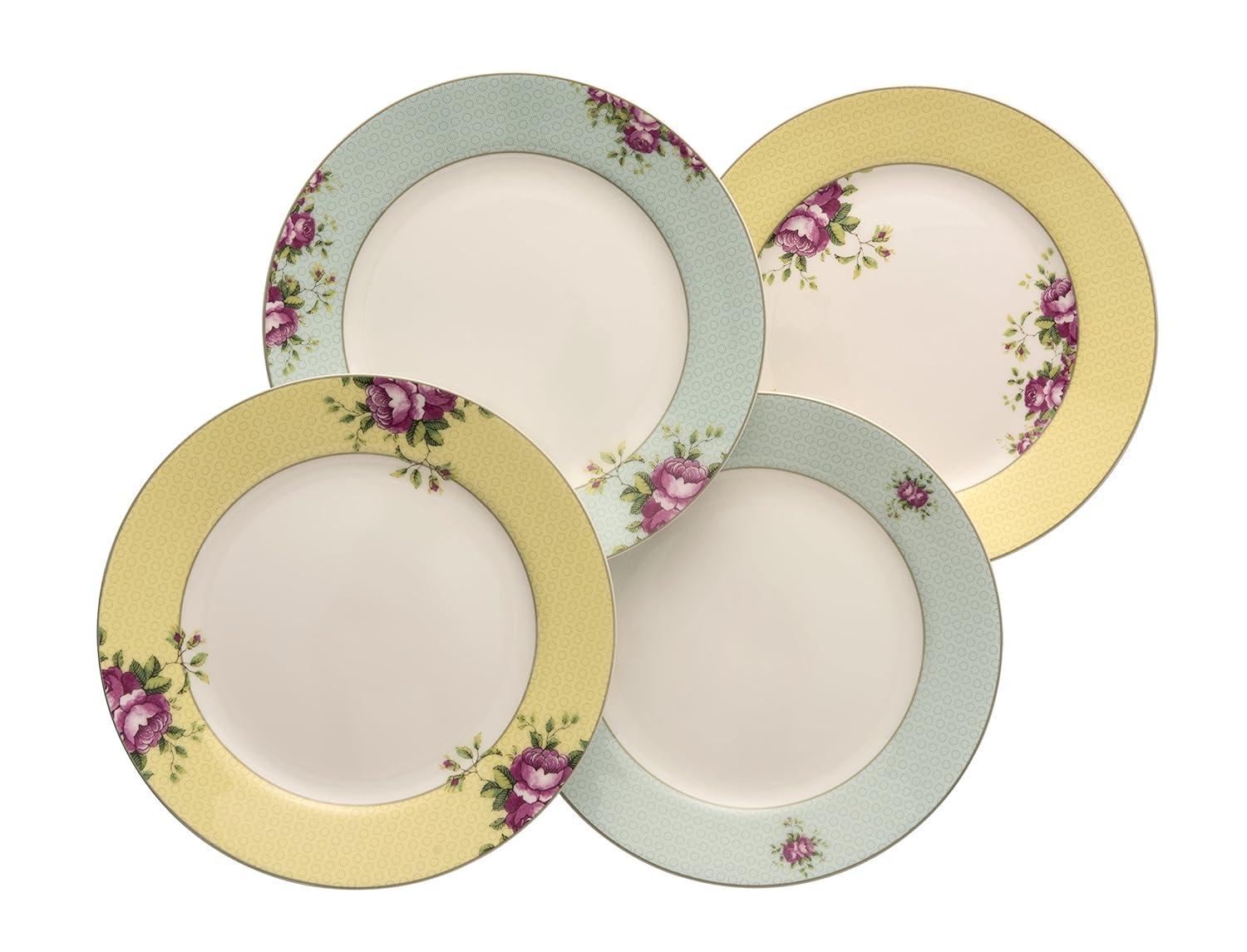 Aynsley Archive Rose Plates (Set of 4), China