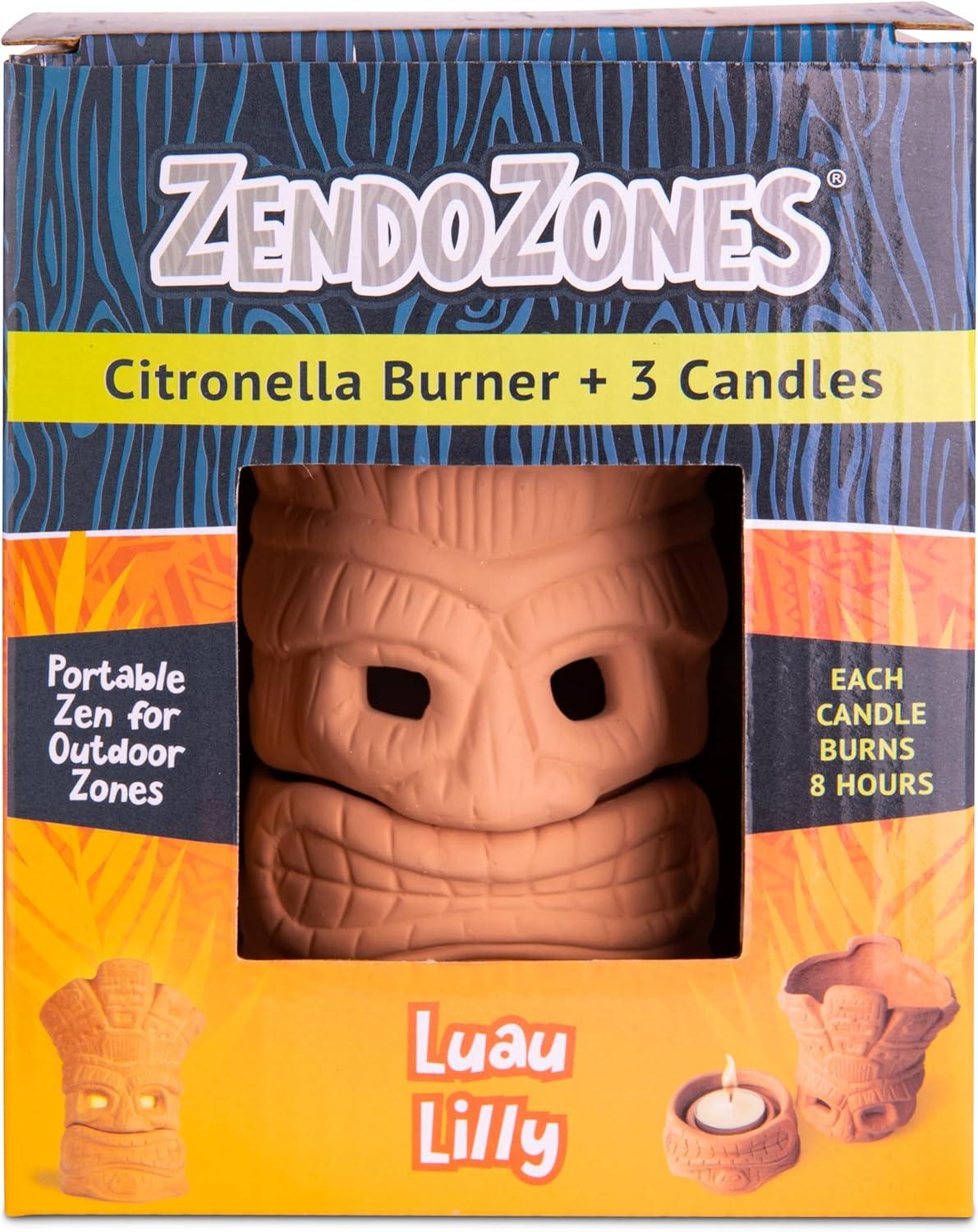 JT Eaton ZendoZones Citronella Candle Burner Candle For Mosquitoes 1 pk Model No 18P-LL