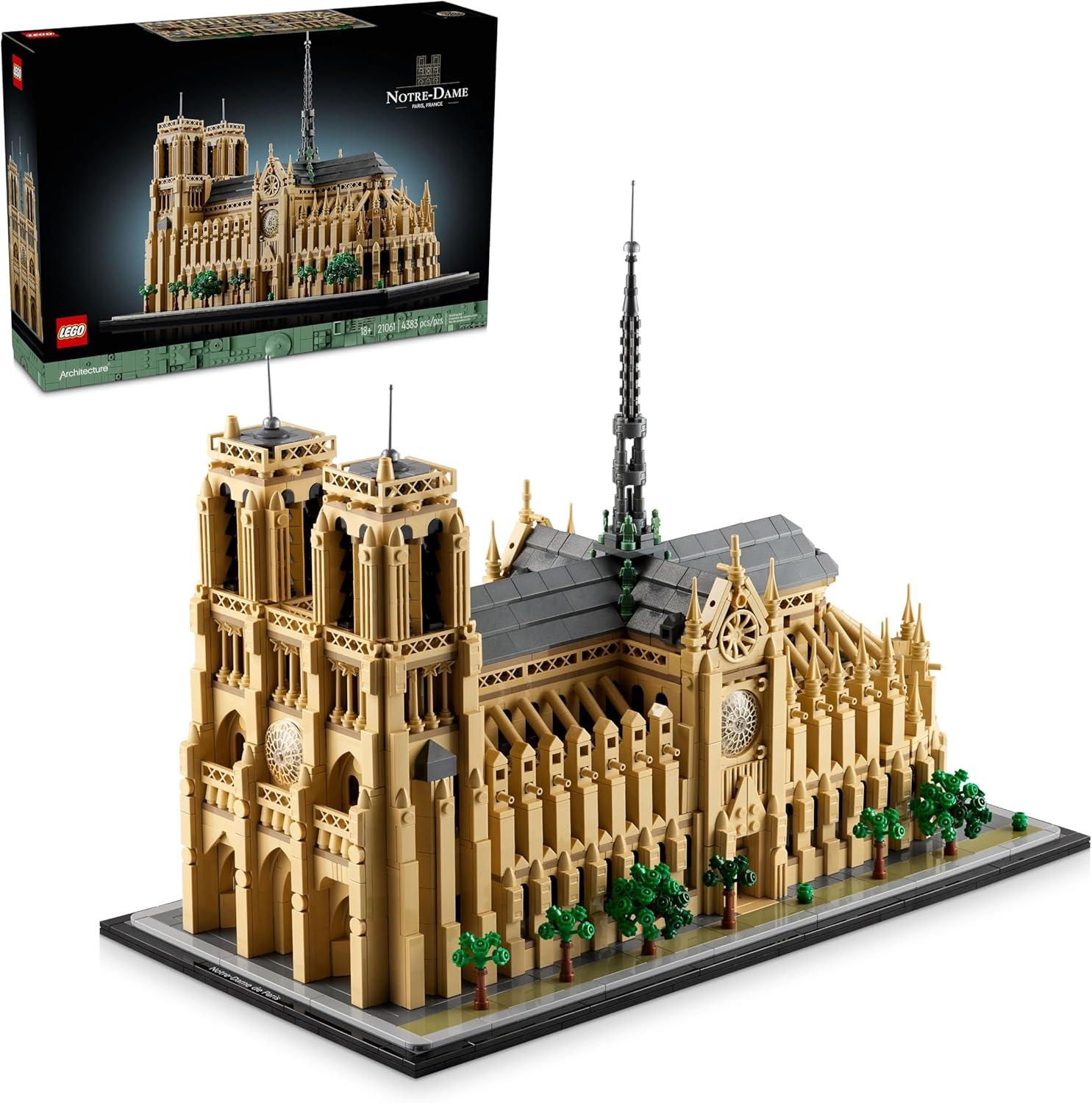 LEGO Architecture Notre-Dame de Paris Replica Build and Display Set 21061