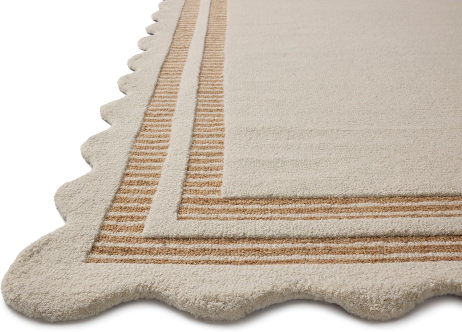 Chris Loves Julia x Loloi Scottie Ivory / Rust Area Rug