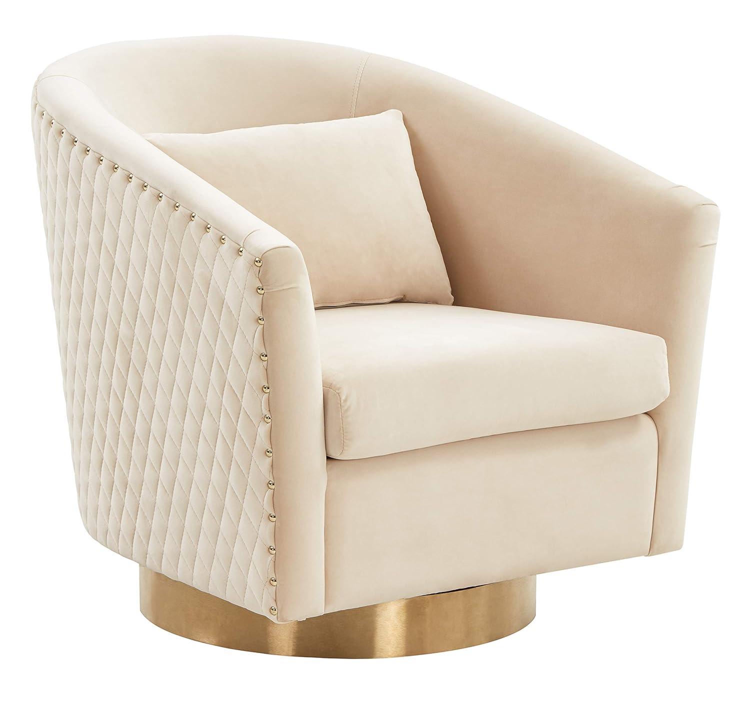 Skye Upholstered Swivel Barrel Chair
