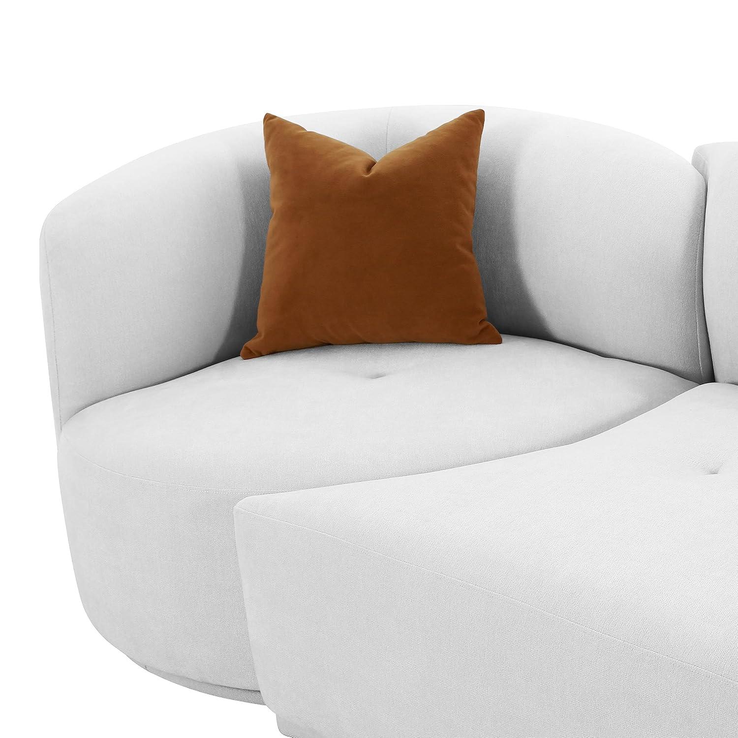 Fickle Boucle 2-Piece Modular RAF Sofa