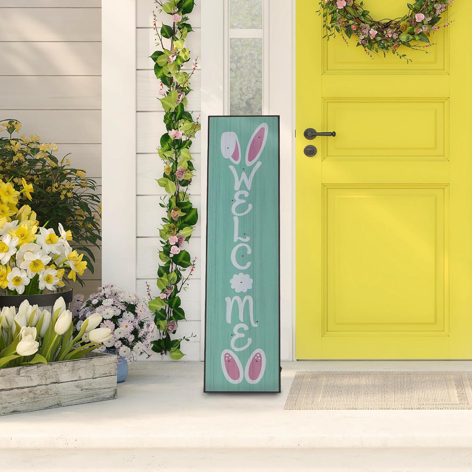 Fraser Hill Farm Easter Welcome Sign Lighted Display