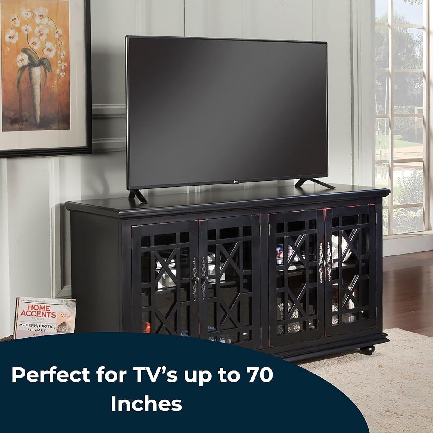 Cassandra 63" TV Stand Antique Black - Martin Svensson Home