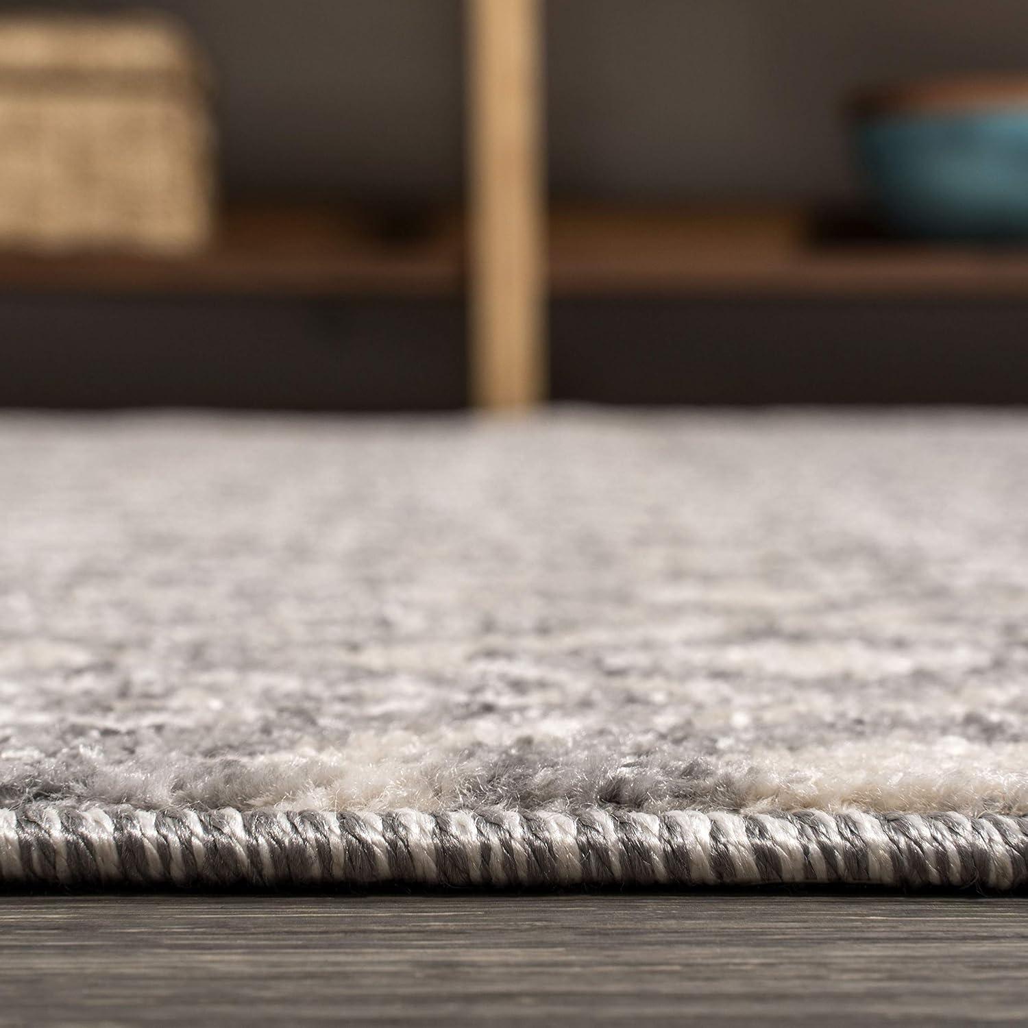 2'x8' Ifrane Berber Geometric Stripe Runner Rug, Gray/Cream - JONATHAN Y