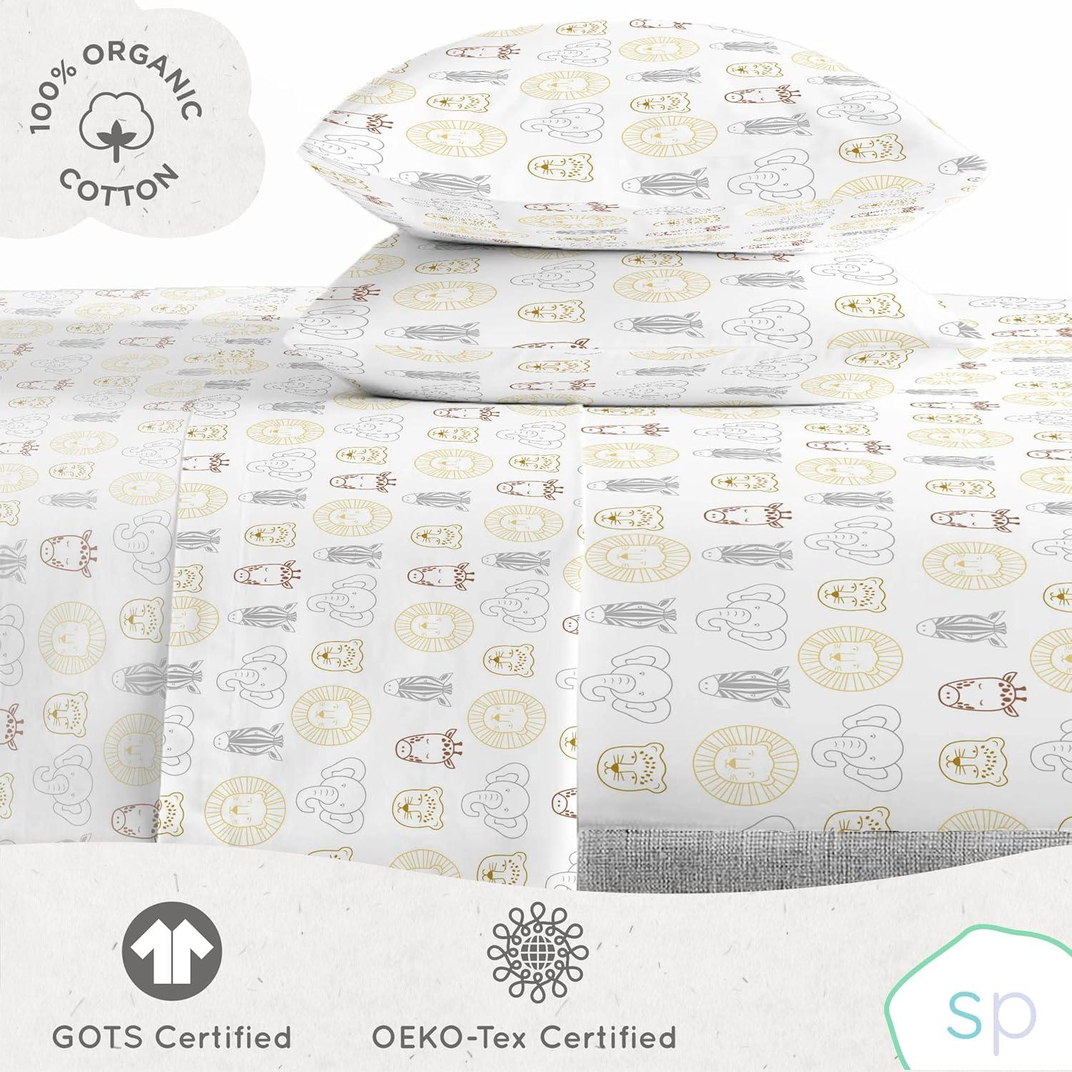 Saturday Park Safari Friends 100% Organic Cotton Bed Set