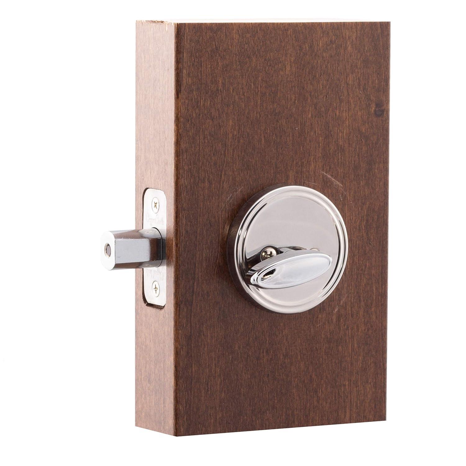 Single Cylinder Polished Stainless Deadbolt