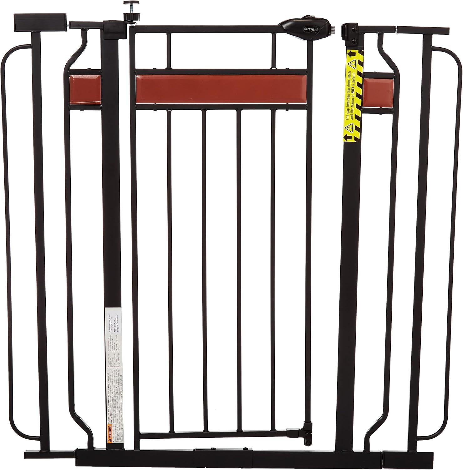 Regalo Extra Tall Home Accents Metal Walk Through Baby Gate