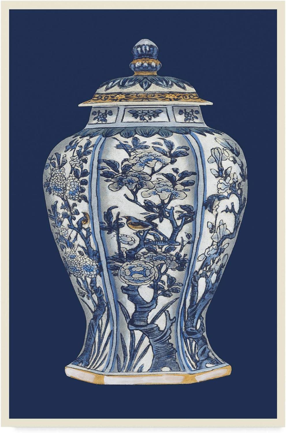 Vision Studio 'Blue And White Porcelain Vase I' Canvas Art