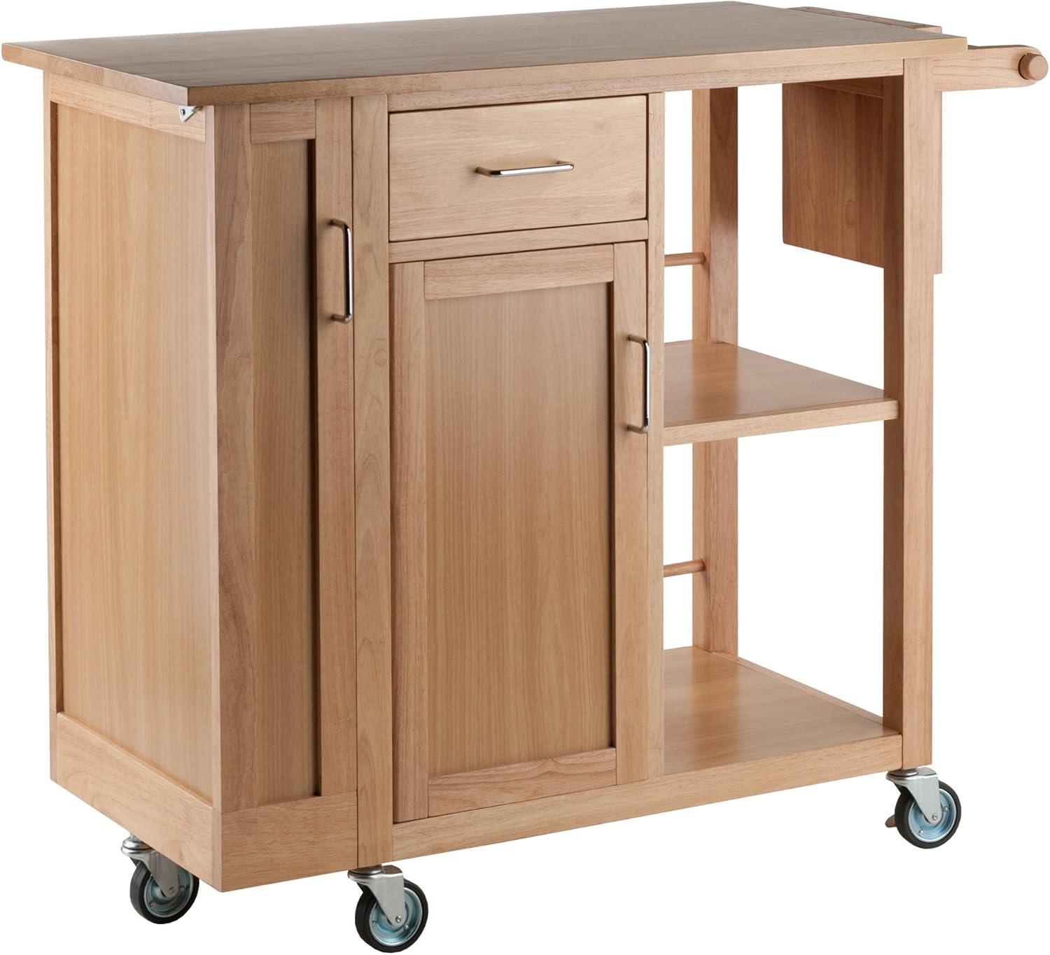 Skyline Decor Douglas 35.63'' H x 42.52'' W Utility Cart with Wheels