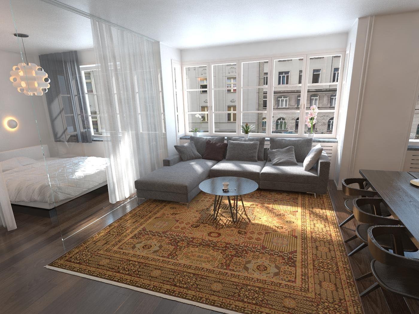 Unique Loom Palace Collection Area Rug (10'Square, Brown/ Light Blue)