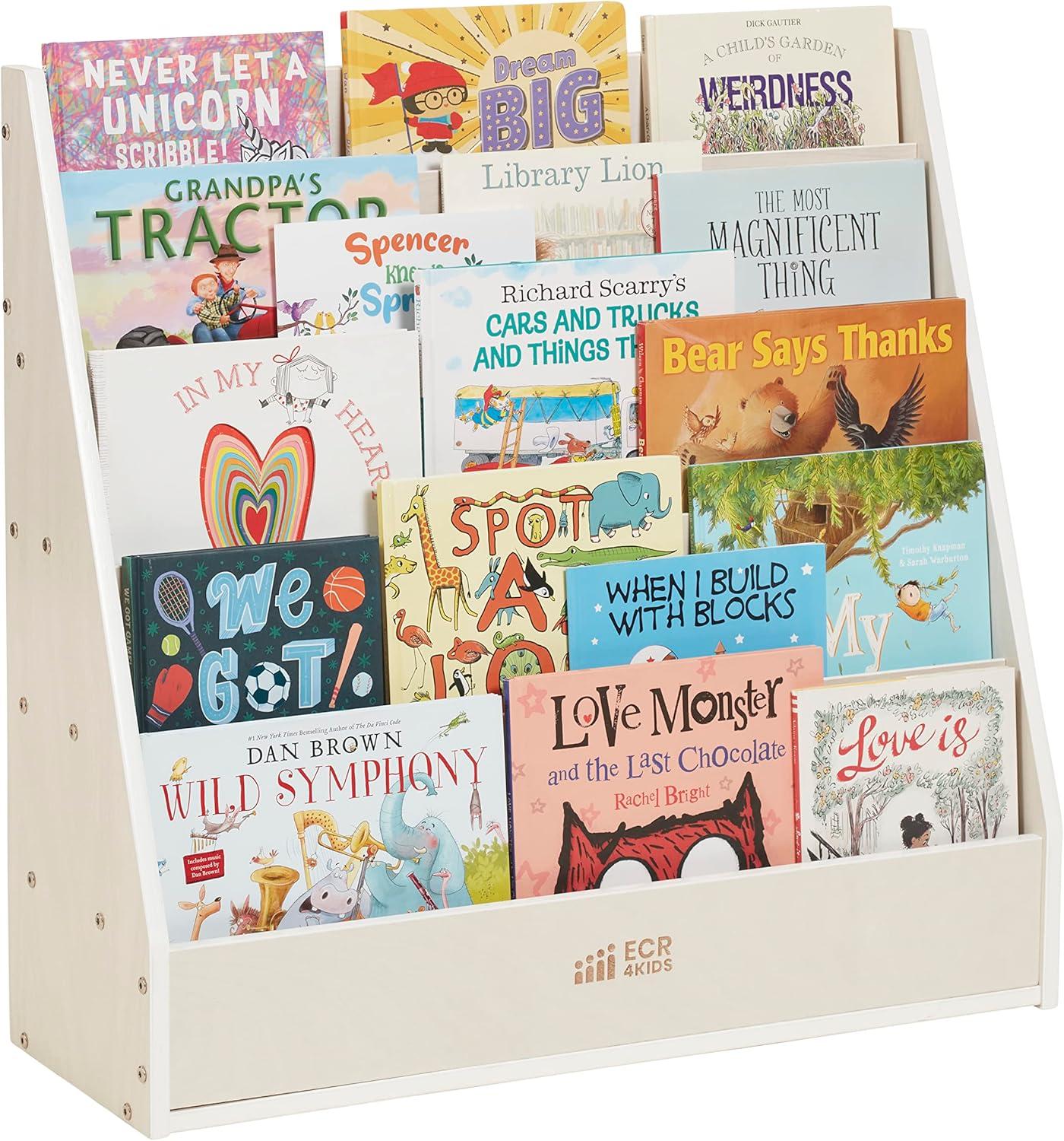 ECR4Kids ECR4Kids Streamline Single-Sided Book Display with Storage