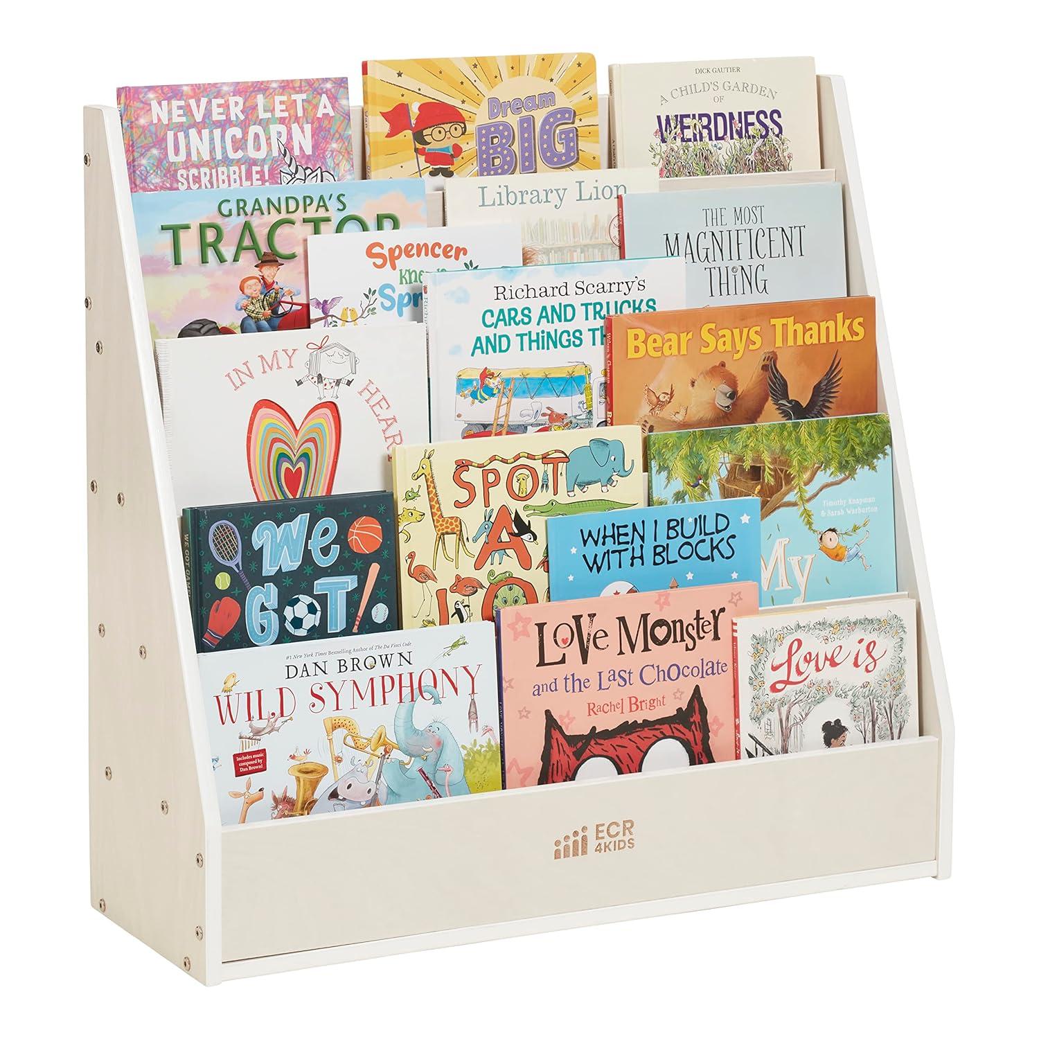 ECR4Kids ECR4Kids Streamline Single-Sided Book Display with Storage