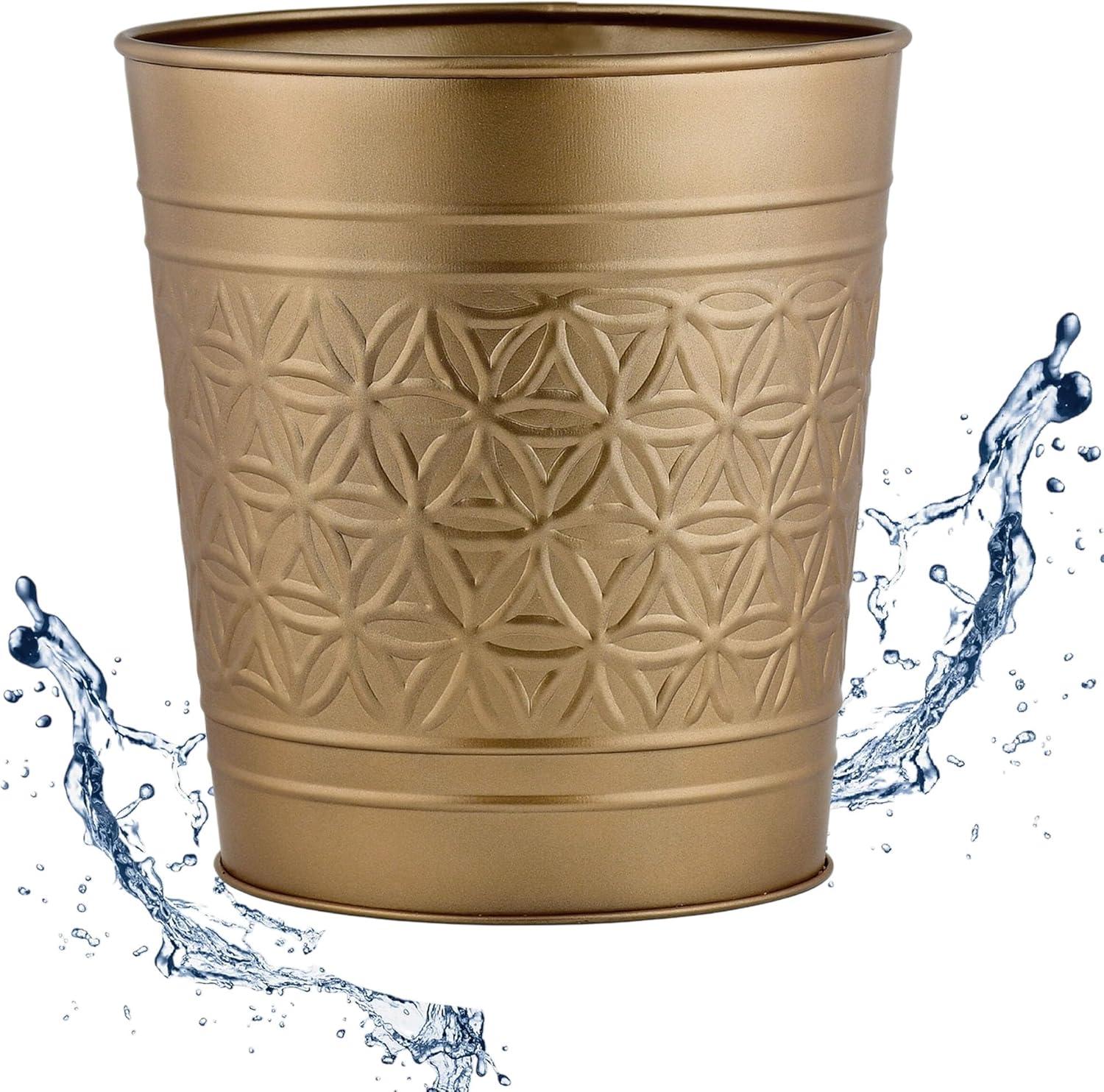 Autumn Alley Alley Metal Open Waste Basket - 1.7 Gallons