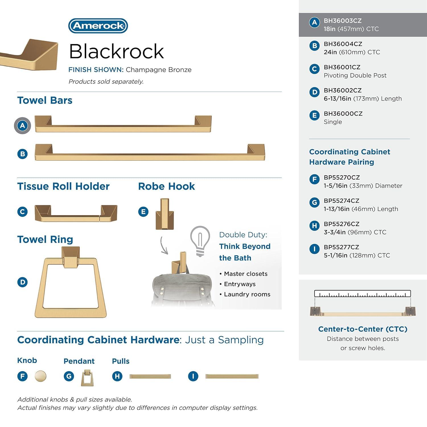 Blackrock 19.87" Wall Mounted Towel Bar