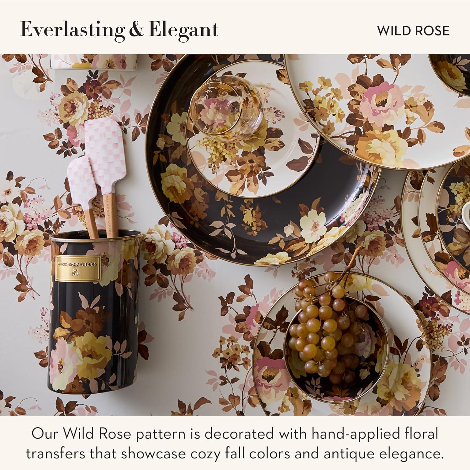 MacKenzie-Childs Wildflowers Blue Enamel Medium Canister