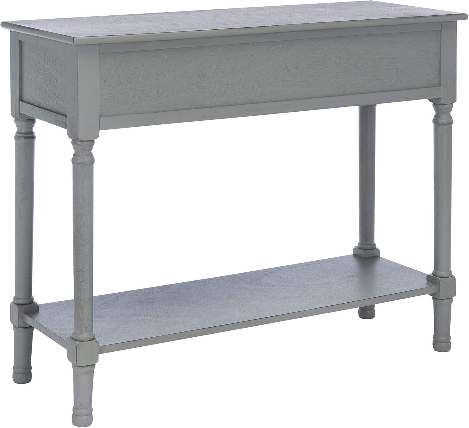 SAFAVIEH Ryder Solid 2 Drawer Console Table, Distressed Grey